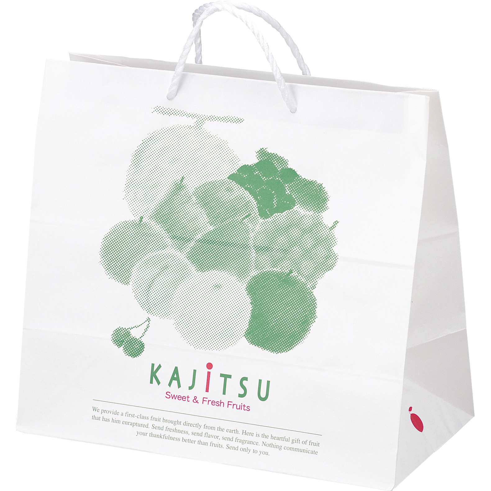 L-1004 果実パレット手提袋 ヤマニパッケージ 大サイズ 1箱(100枚) L-1004