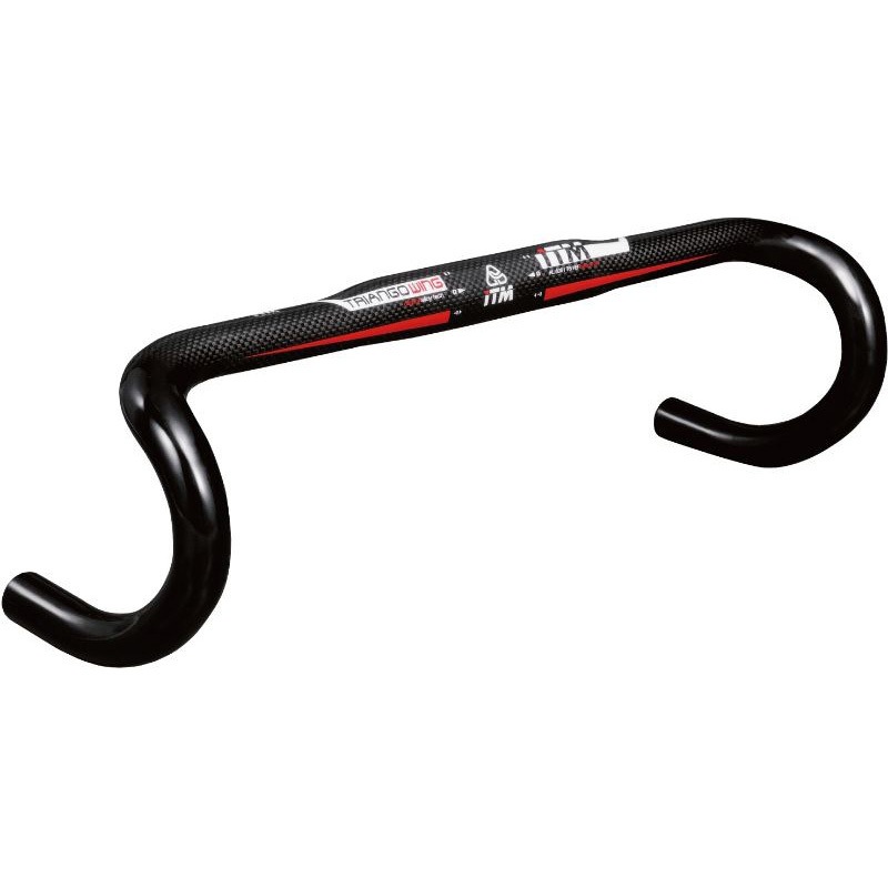 2QN40202 ロードハンドルバー R-TRIANGO WING ITM カーボン色 寸法400mm  2QN40202