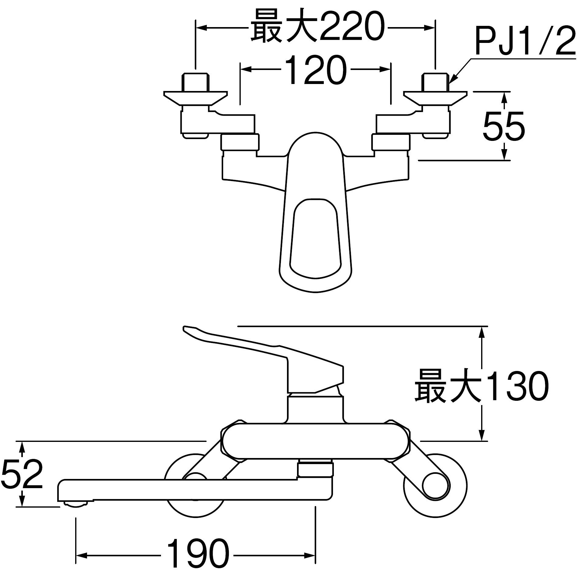 K17CEK-13 シングル混合栓 SANEI(旧:三栄水栓製作所) 寒冷地 K17CEK-13 