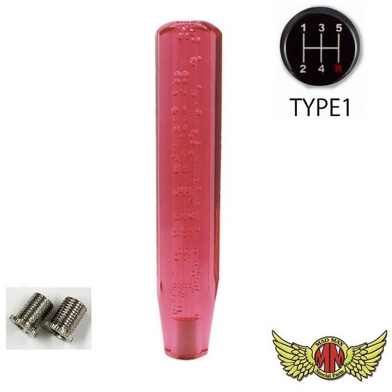 MM75-26426-RD クリスタルシフトノブ 泡 250mm 変換アダプター付き MAD