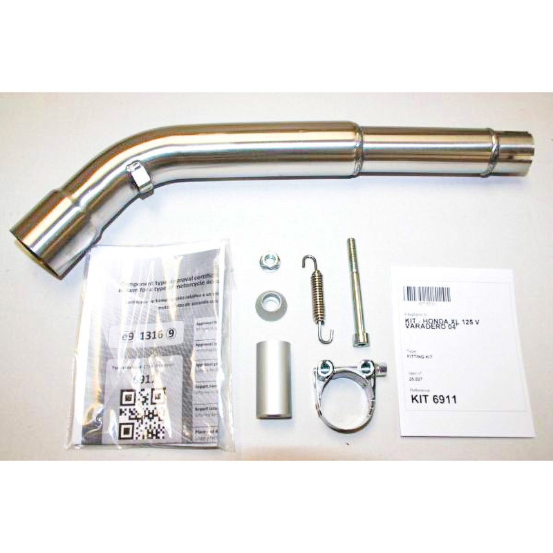 IX-OH6911VTI IXIL(イクシル) HONDA XL125V VARADERO '04-'12(JC32) VTI オーバル チタン スリップオン マフラー MAD MAX(マッドマックス) ホンダ チタニウム 長さ393mm  IX-OH6911VTI
