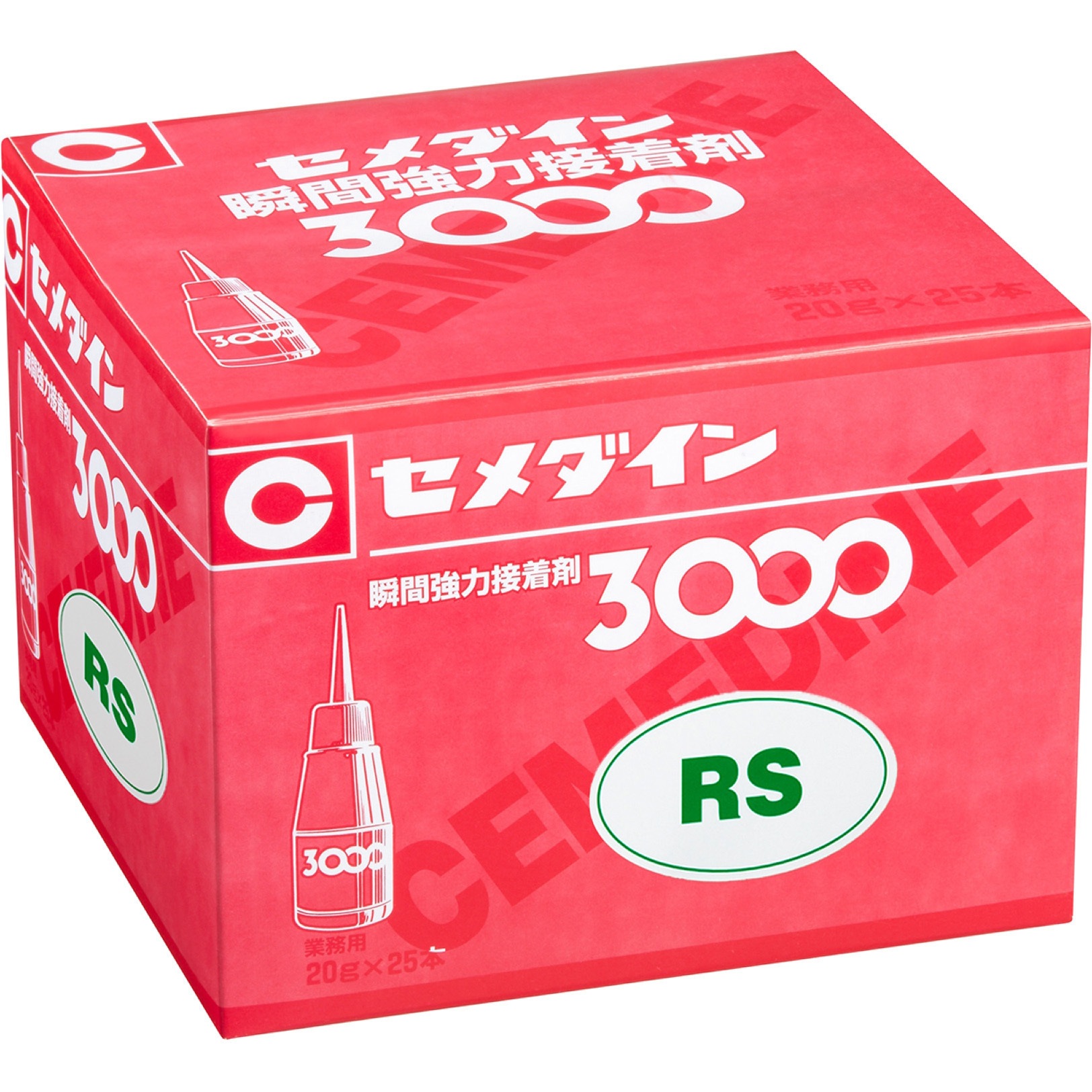 AC-012 瞬間接着剤 3000RS(標準タイプ) 1箱(20g×25本) セメダイン 