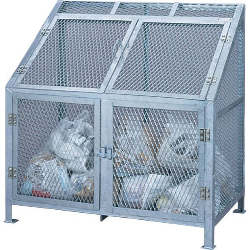 CS-07 ダストBOX サンカ シルバー色 容量600L 幅1200mm奥行700mm高さ1200mm  CS-07