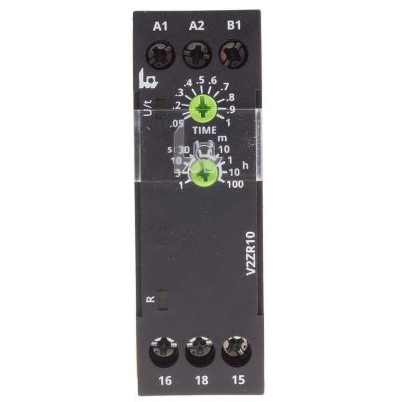 V2ZR10 24-240V AC/DC Tele 遅延リレー インターバル TELE DINレール ねじ 間隔 V2ZR10シリーズ 電源電圧(V):24→240ac/dc SPDT  1個