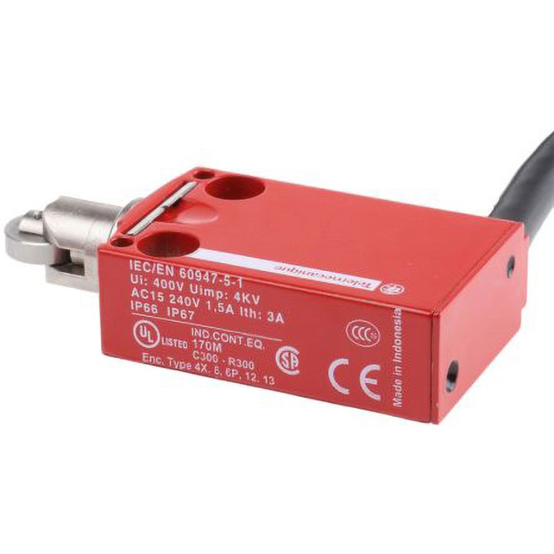 XCSM4102L1 Telemecanique Sensors 安全スイッチ XCSMシリーズ TELEMECANIQUE SENSORS ローラープランジャ (通常の状態)2NO/2NC ケーブル接続  1個