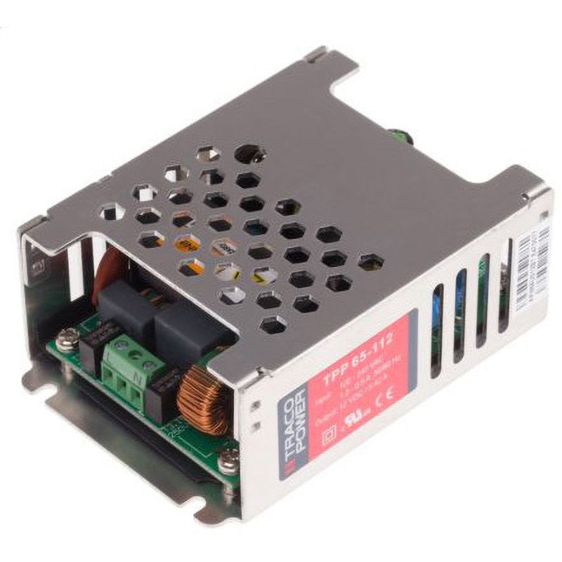 TPP 65-112 TRACOPOWER スイッチング電源 TRACO POWER TPP 65シリーズ 5.42A DC12V 幅60.5mm奥行33.3mm