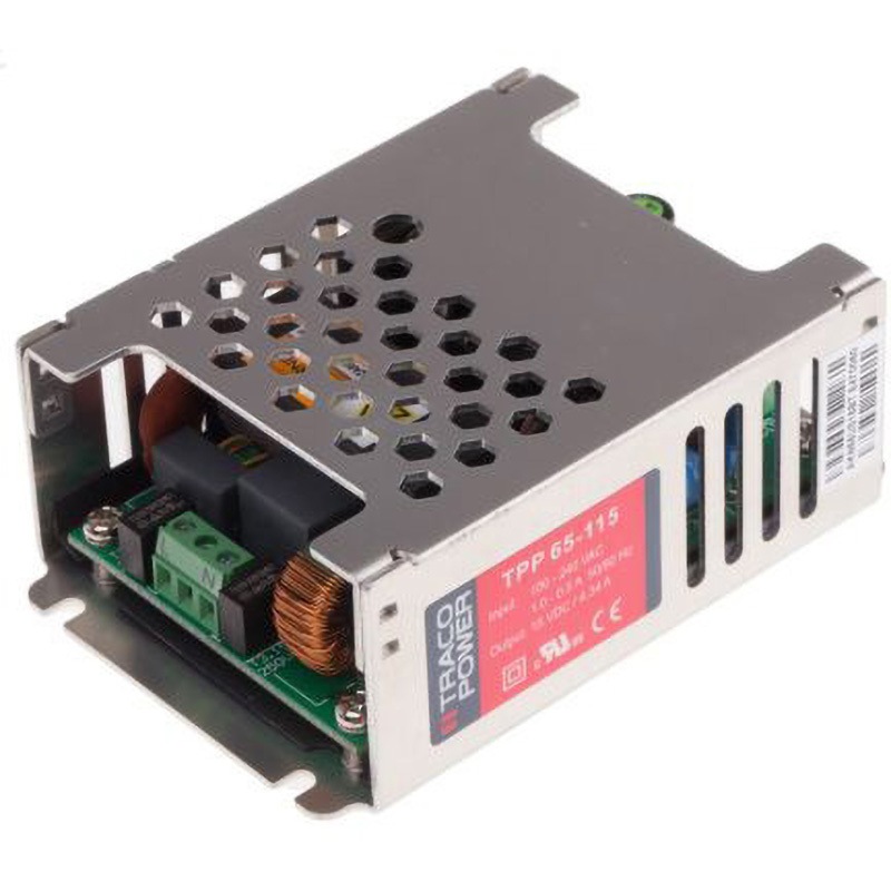 TPP 65-115 TRACOPOWER スイッチング電源 TRACO POWER TPP 65シリーズ 4.34A DC15V 幅60.5mm奥行33.3mm
