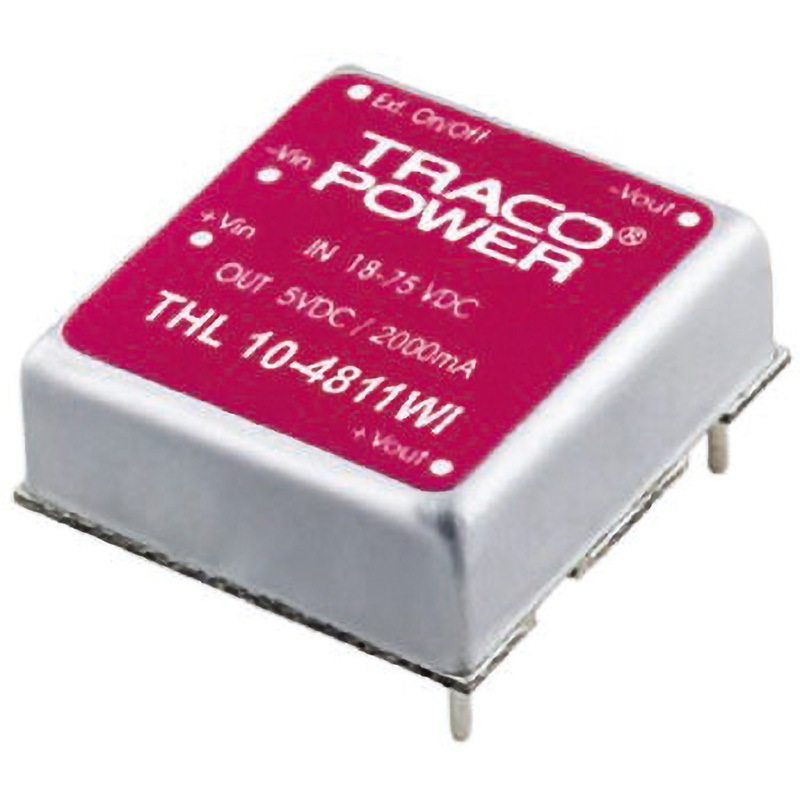 THL 10-4821WI TRACOPOWER 絶縁DC-DCコンバータ THL 10WI TRACO POWER ±1A 出力電圧(V):±5dc DC48V  1個