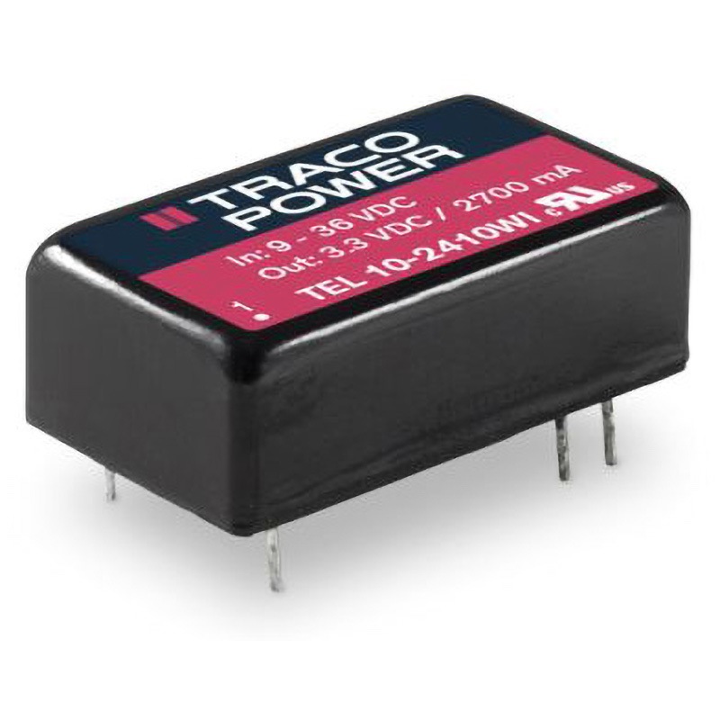 TEL 10-4812WI TRACOPOWER 絶縁DC-DCコンバータ TEL 10WI TRACO POWER DC12V 833mA DC48V 入力電圧レンジ18→75dcV  1セット(10個)