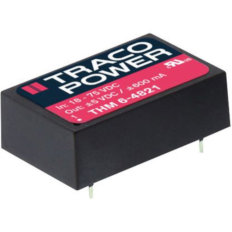 THM 6-1212 TRACOPOWER 絶縁DC-DCコンバータ THM 6 TRACO POWER DC12V 500mA 入力電圧レンジ9→18dcV  1セット(10個)
