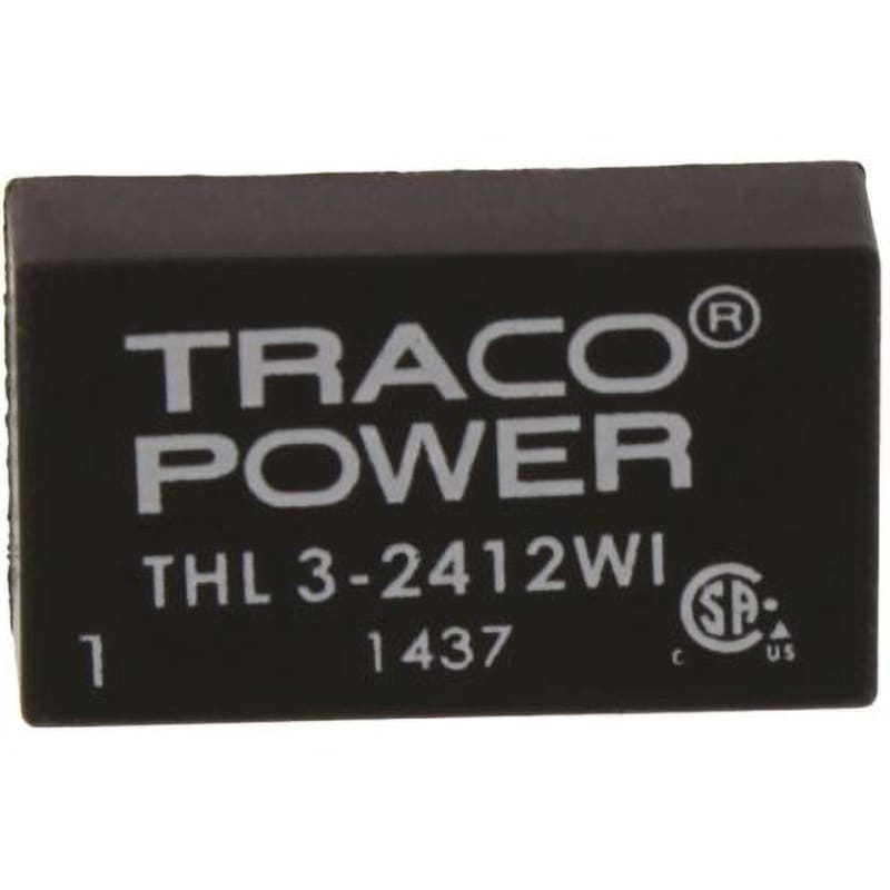 THL 3-2412WI TRACOPOWER 絶縁DC-DCコンバータ THL 3WI TRACO POWER DC12V 250mA 絶縁電圧(kV):1.5dc DC24V  1セット(10個)