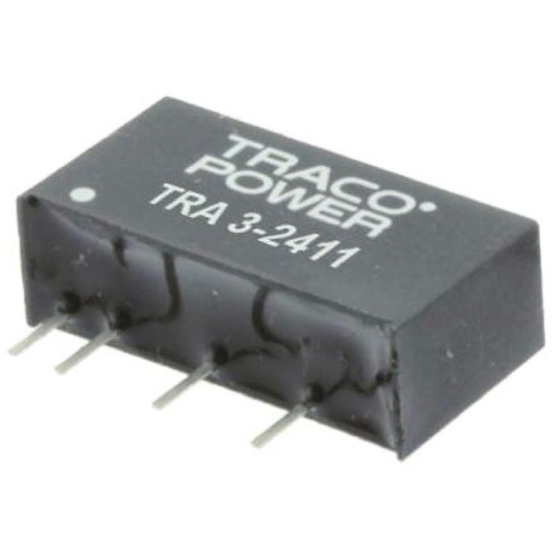 TRA 3-2413 TRACOPOWER 絶縁DC-DCコンバータ TRA 3 TRACO POWER DC15V 200mA 絶縁電圧(kV):1dc DC24V  1セット(10個)