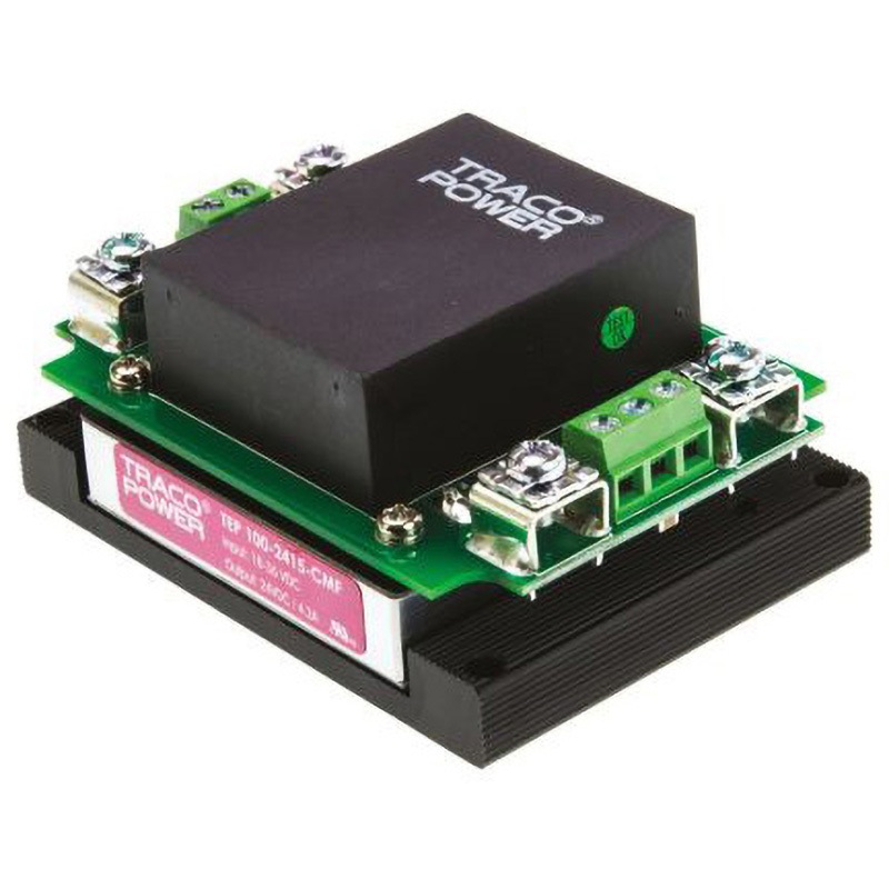 TEP 100-2415-CMF TRACOPOWER 絶縁DC-DCコンバータ TEP 100 TRACO POWER 4.2A DC24V 2.25kV 奥行38.8mm