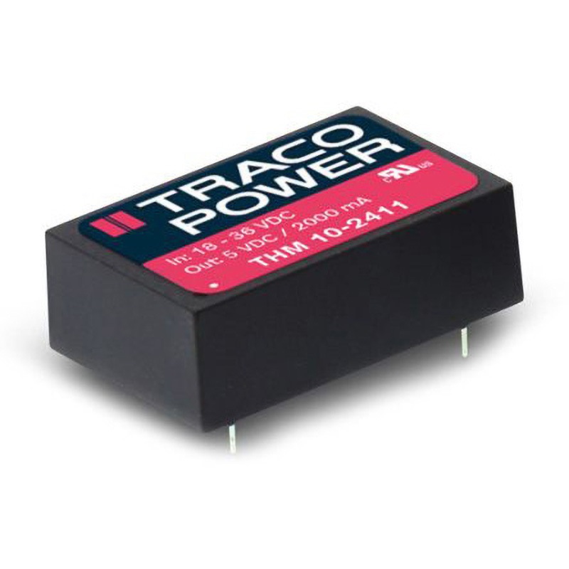 THM 10-2415 TRACOPOWER 絶縁DC-DCコンバータ THM 10 TRACO POWER DC24V 416mA 絶縁電圧(kV):5ac  1個