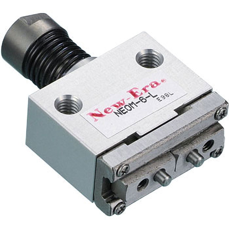 NEOM-6-L 超小型平行移動形メカハンド NEOMシリーズ(メカタイプ) New-Era(ニューエラー) 常時閉単動形(開時外力駆動) シリンダー径6mm