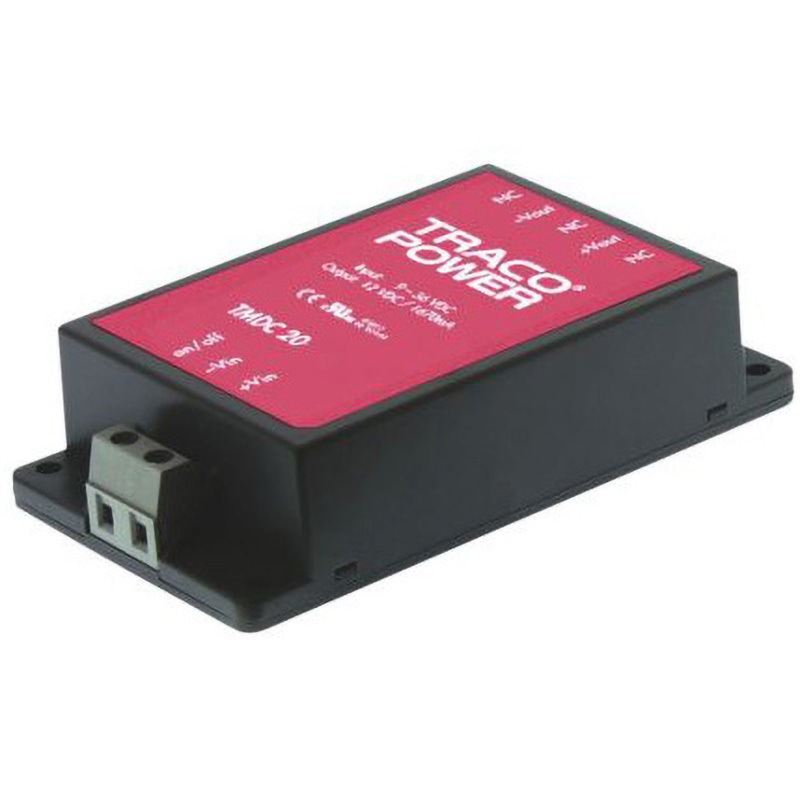 TMDC 20-2411 TRACOPOWER 絶縁DC-DCコンバータ TMDC 20 TRACO POWER DC5.1V 4000mA DC24V 入力電圧レンジ9～36dcV 幅54mm奥行23.3mm