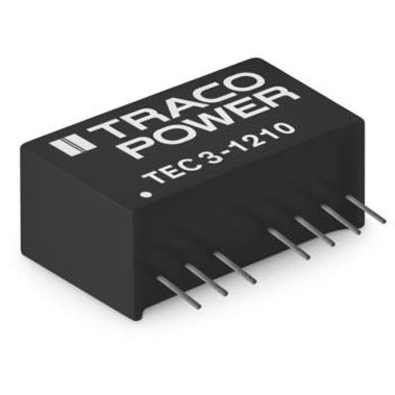 TEC 3-2411 TRACOPOWER 絶縁DC-DCコンバータ TEC 3 TRACO POWER DC5V 600mA DC24V 入力電圧レンジ18～36dcV 幅9.1mm奥行11.2mm 1セット(10個)