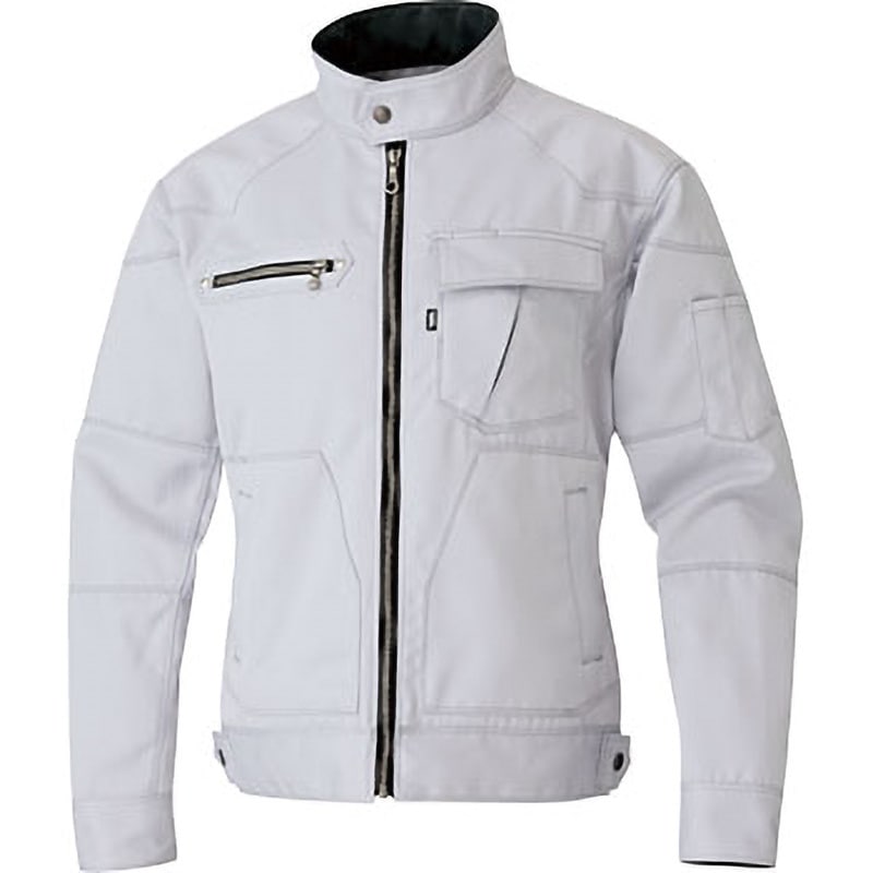 3920-124 長袖ブルゾン 3920-124 寅壱 シルバー色 4L着丈72cm