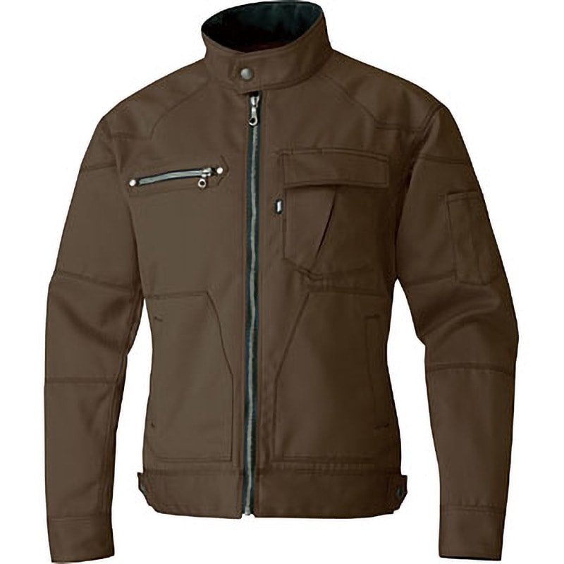 3920-124 長袖ブルゾン 3920-124 寅壱 トビ茶色 4L着丈72cm