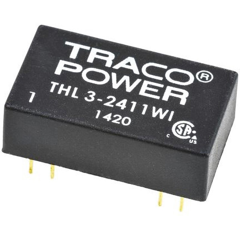 THL 3-2411WI TRACOPOWER 絶縁DC-DCコンバータ THL 3WI TRACO POWER DC5V 600mA 絶縁電圧(kV):1.5dc DC24V  1セット(10個) 20,866円