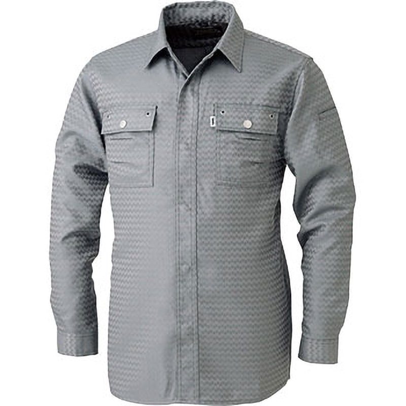 7260-125 シャツ 7260-125 寅壱 長袖 ディープグレー色 3L着丈82cm