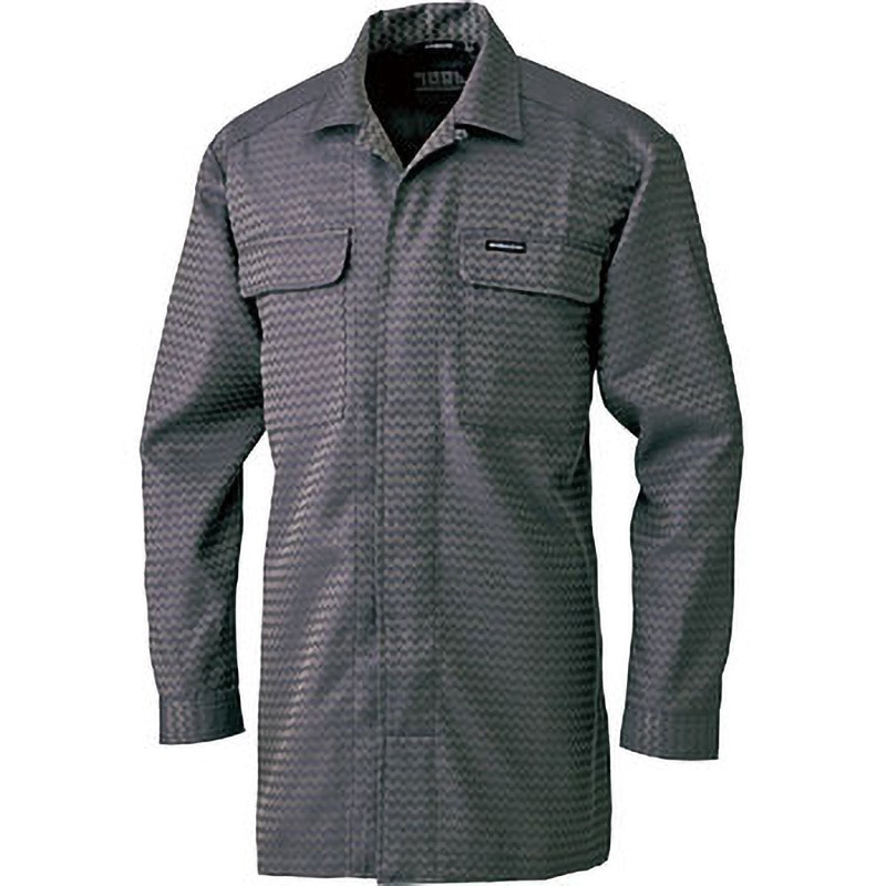 7260-143 ヒヨクオープン 7260-143 寅壱 鳶長袖シャツ ダークパープル色 5L