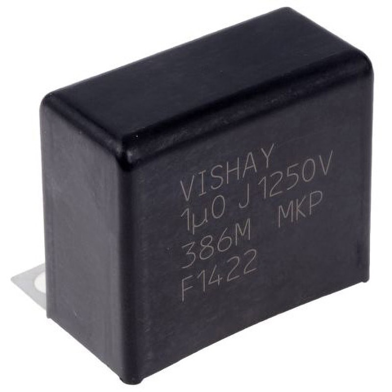 MKP386M510125JT4 Vishay ポリプロピレンフィルムコンデンサ VISHAY MKP386Mシリーズ 許容差±5% スクリューマウント 静電容量1μF 1袋(42個)