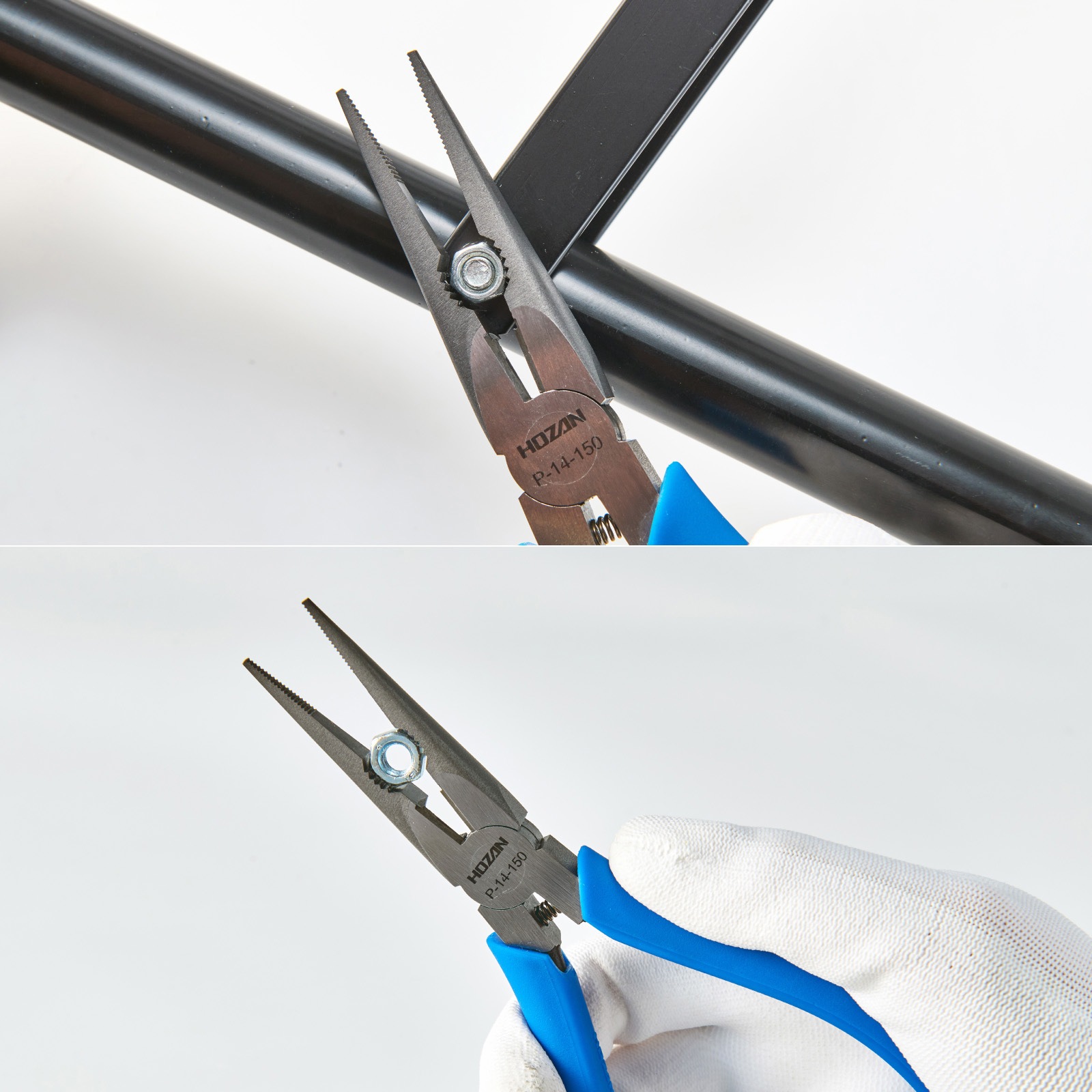 P-14-150 ラジオペンチ ホーザン 先細 バネ有り 質量125g P-14-150