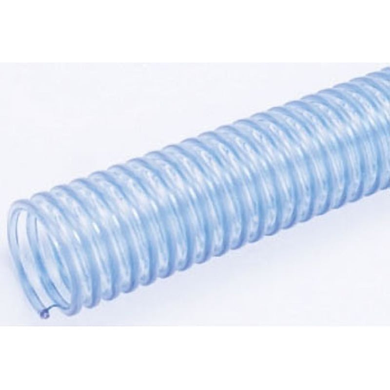 MX-AS-65x30 サクションホース インダス MX-AS カクイチ 耐静電/透明性/内面平滑性 内径62.4mm外径72mm長さ30m