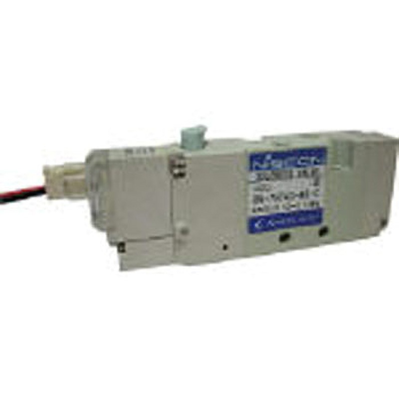 BN-7GT43-M5-C-E200 4ポートバルブ(シングルソレノイドタイプ) 日本精器 空気用 配管接続口径M5  BN-7GT43-M5-C-E200