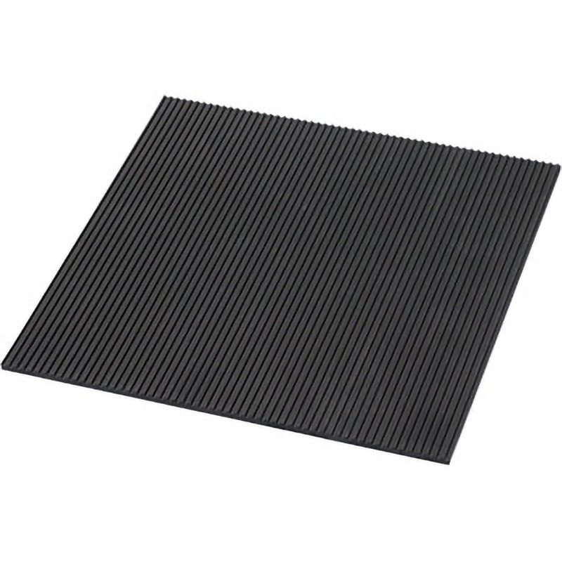 CG6-30-3 片面筋入りゴム ブラック 光 幅300mm長さ300mm厚さ5mm CG6-30