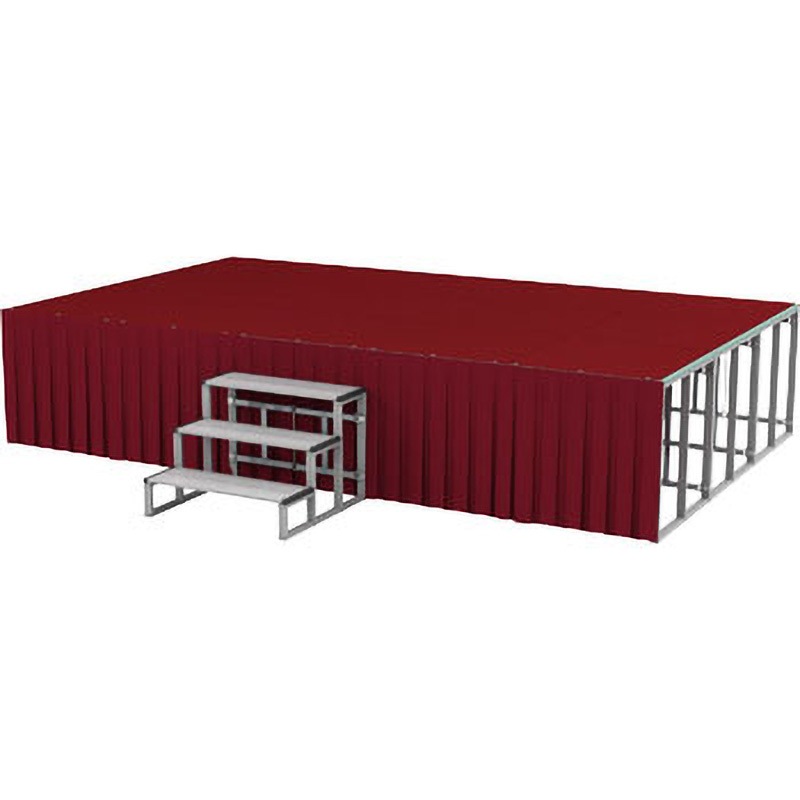 S-ES90WK 折りたたみ式アルミステージ(カーペット付) 1セット パックス工業 【通販モノタロウ】