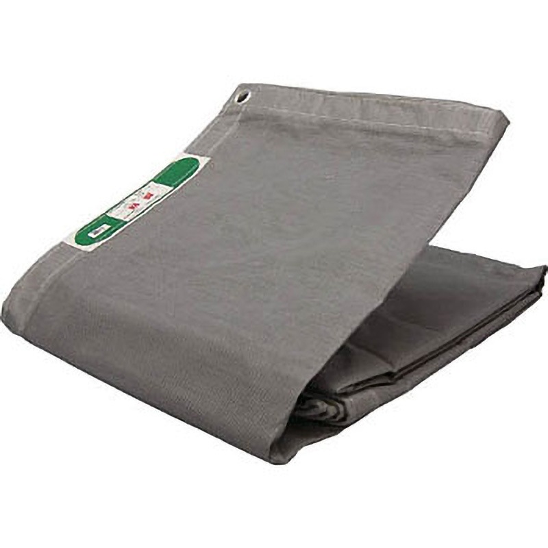 B-423 防炎メッシュシートコンパクト ユタカメイク グレー色 仕上り縦1.8m横5.4m  B-423