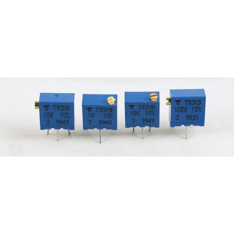 T93XB104KT20 Vishay 半固定抵抗器 VISHAY 0.5W T93シリーズ 許容差±10% スルーホール  1セット(50個) T93XB104KT20