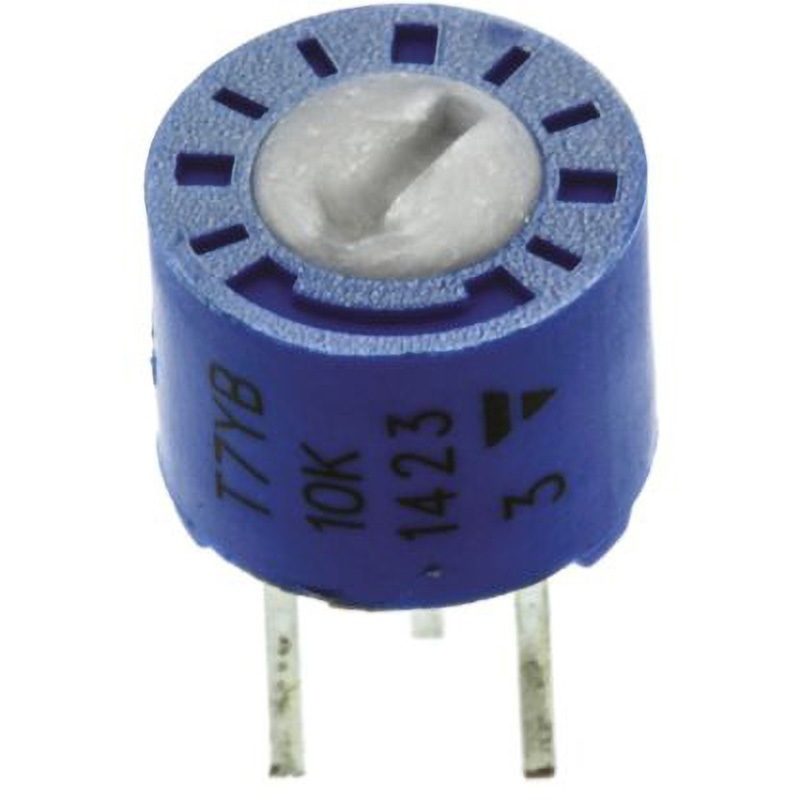 T7YB103MT20 Vishay 半固定抵抗器 VISHAY 1/2W T7YBシリーズ 許容差±10% スルーホール  1セット(50個) T7YB103MT20