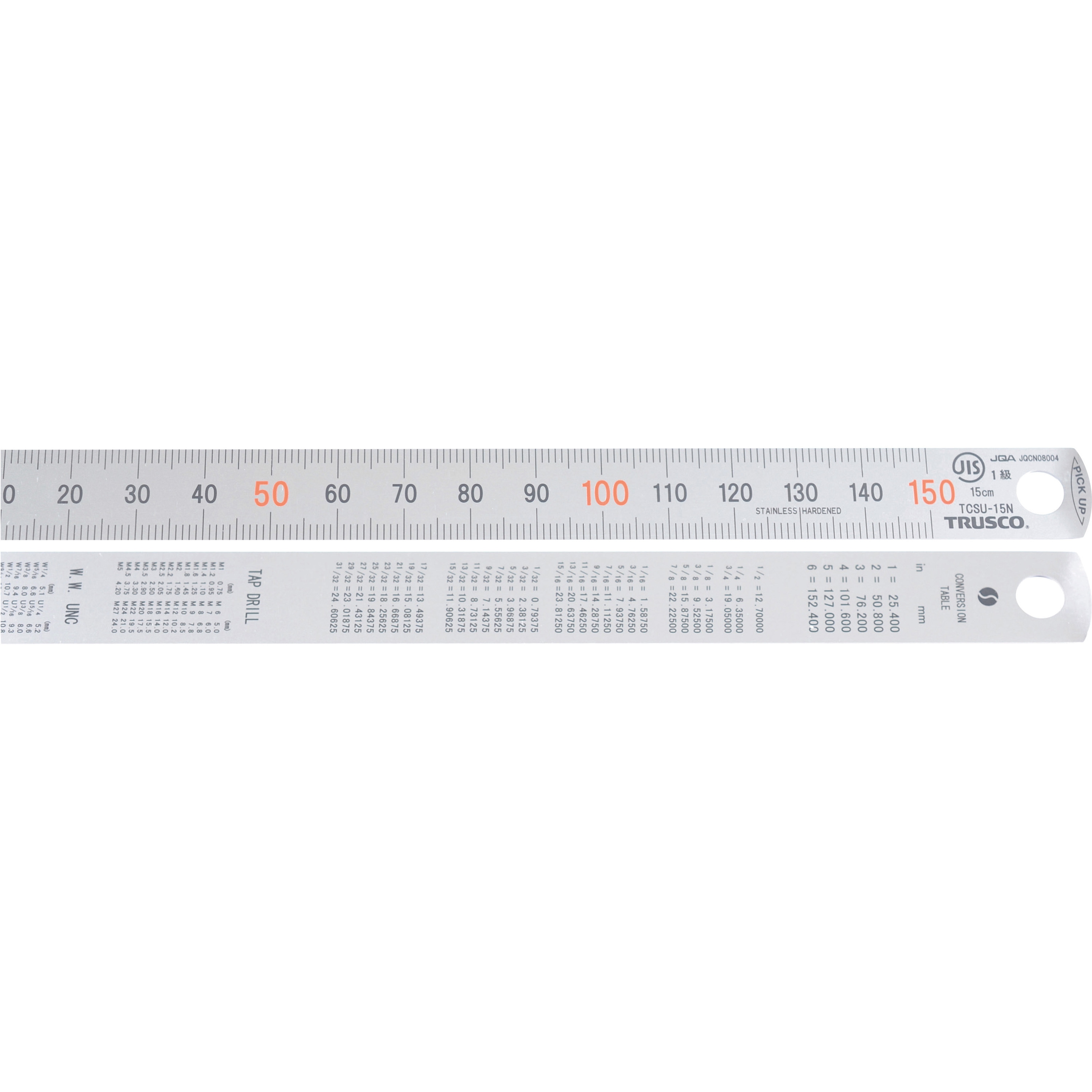 TCSU-15N ピックアップスケール TRUSCO 呼び寸法150mm TCSU-15N 【通販