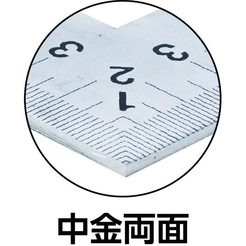 肌触りがいい TK-606CN 曲尺シルバー 【通販 - TK-606CN 目盛cm表示 TRUSCO 定規・指矩・分度器