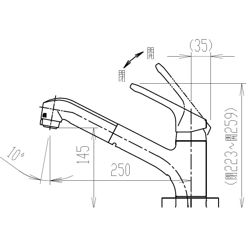 誠実】 INAX LIXIL(リクシル) キッチン用水栓金具 呼び径1 アウゼ(エコハンドル) ハンドシャワー付シングルレバー混合水栓 吐水口引出式  シャワー、バス水栓 - raffles.mn