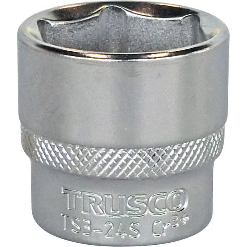 TS3-24S ソケット(6角タイプ) 差込角9.5mm TRUSCO クロムバナジウム鋼