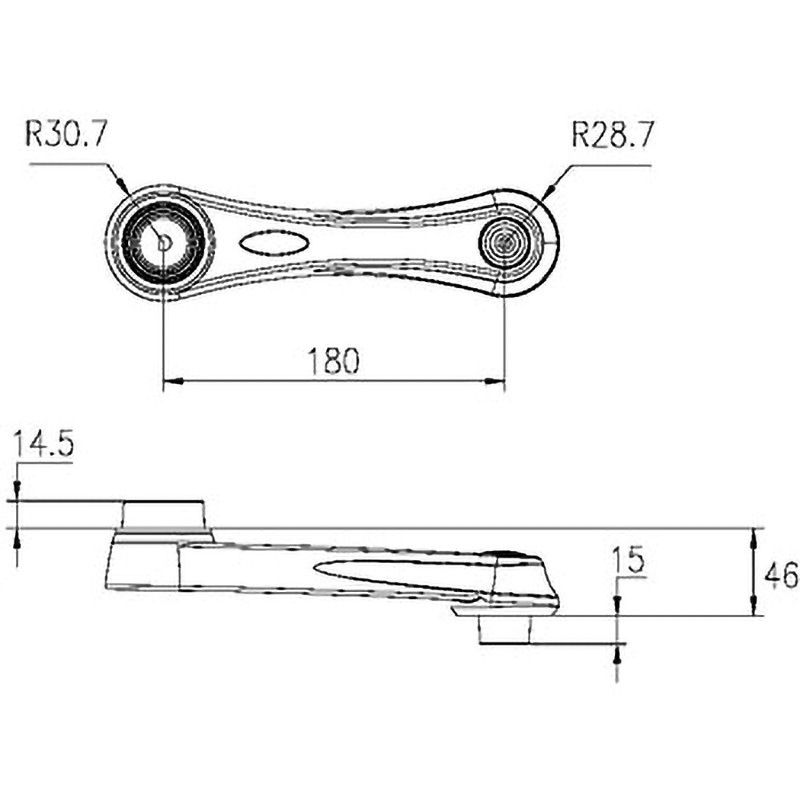 モダンソリッド LA-512 VESA対応液晶モニタ用S関節部品 LA-512 S腕関節 LA-512｜液晶テレビの壁掛けアームや天吊り金具の販売の