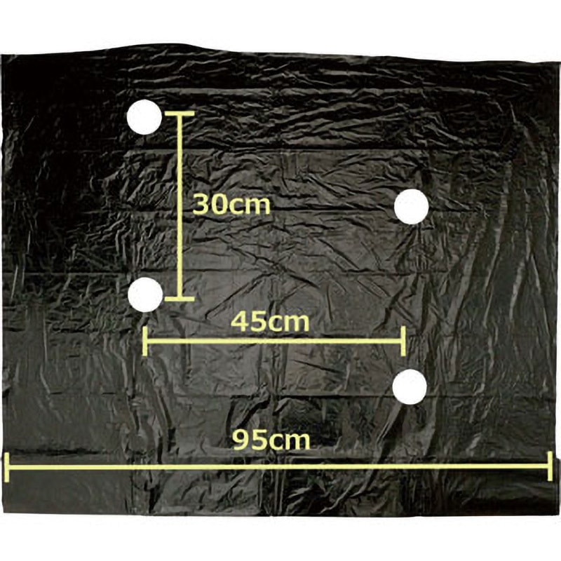 9230-60 マルチシート 黒 穴あきタイプ モノタロウ 幅95cm長さ50m 1巻
