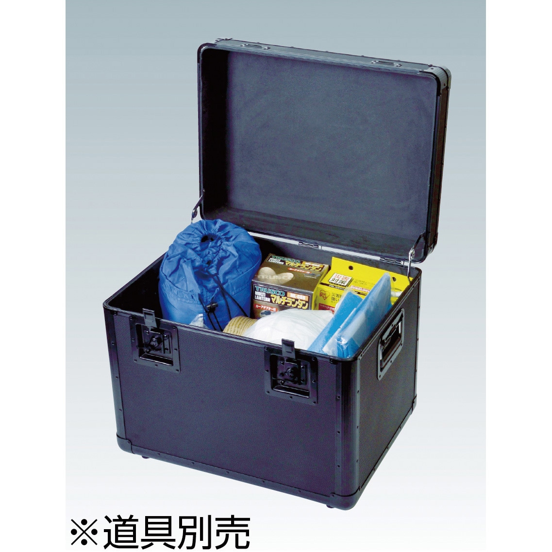 TAC-480BK 万能アルミ保管箱 TRUSCO 黒色 外寸(幅×奥行×高さ)480×360