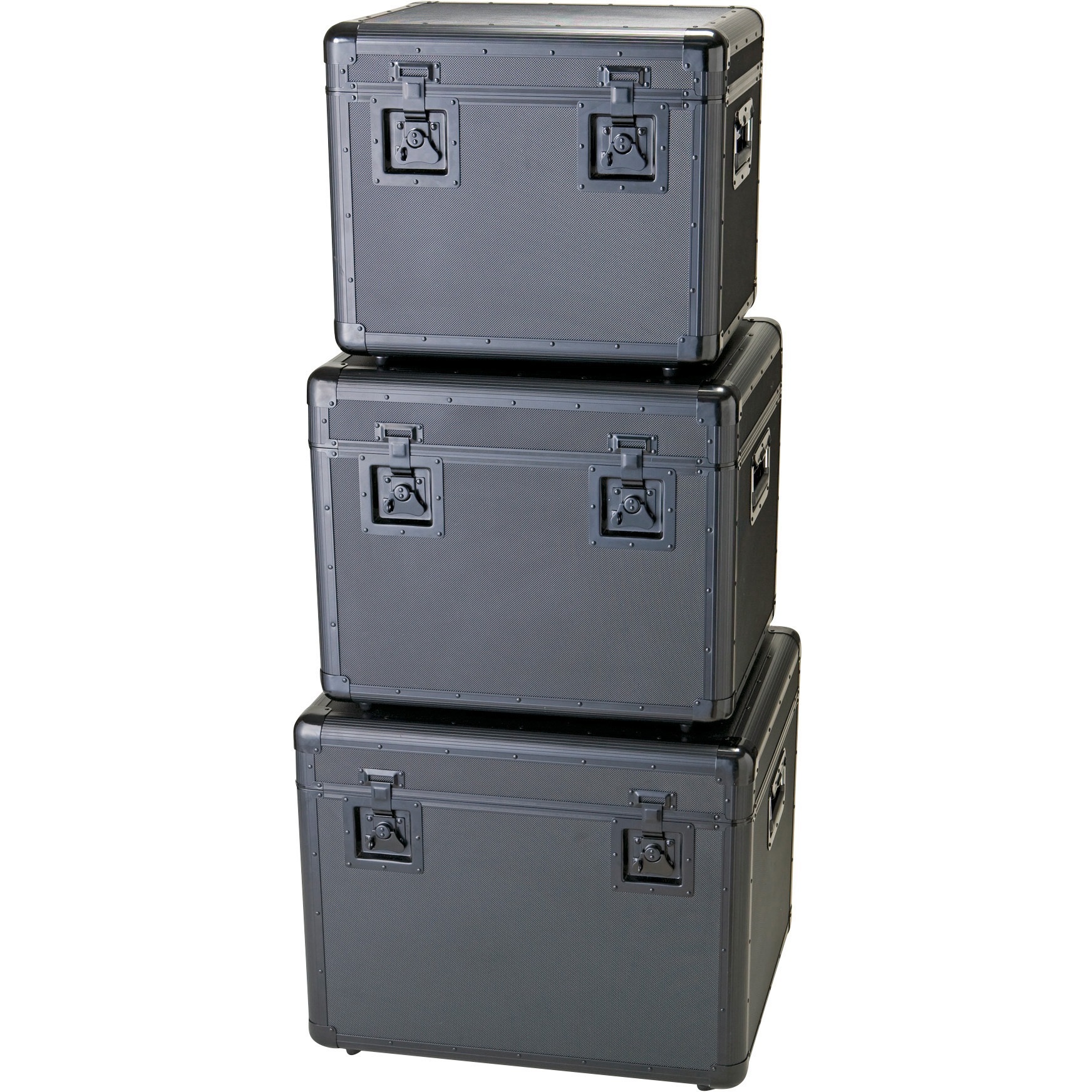 TAC-480BK 万能アルミ保管箱 TRUSCO 黒色 外寸(幅×奥行×高さ)480×360