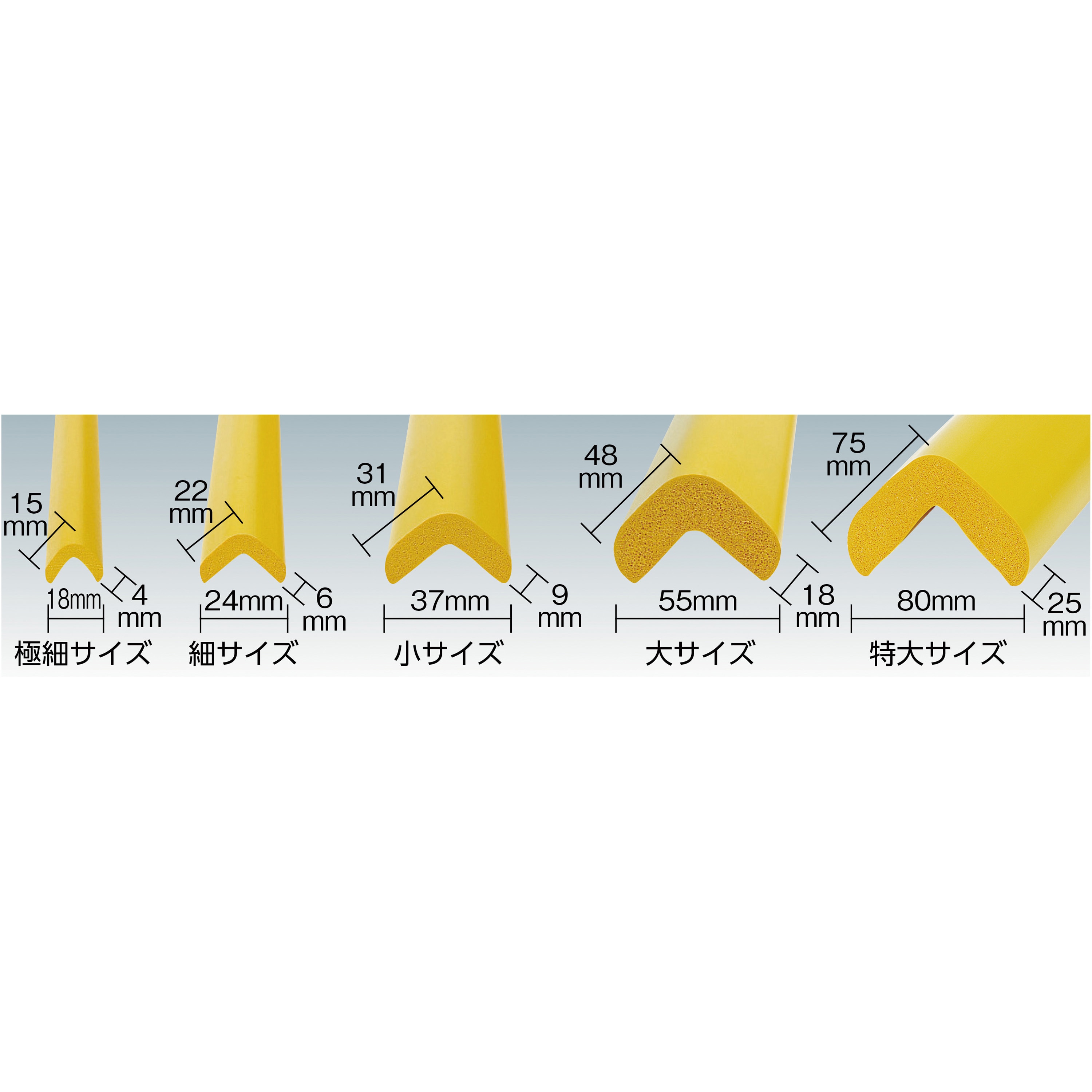 【コード】 TRUSCO 安心クッション L字型 大 10本入り ライトグレー T10AC-05 安全用品・標識・安全クッション リコメン堂