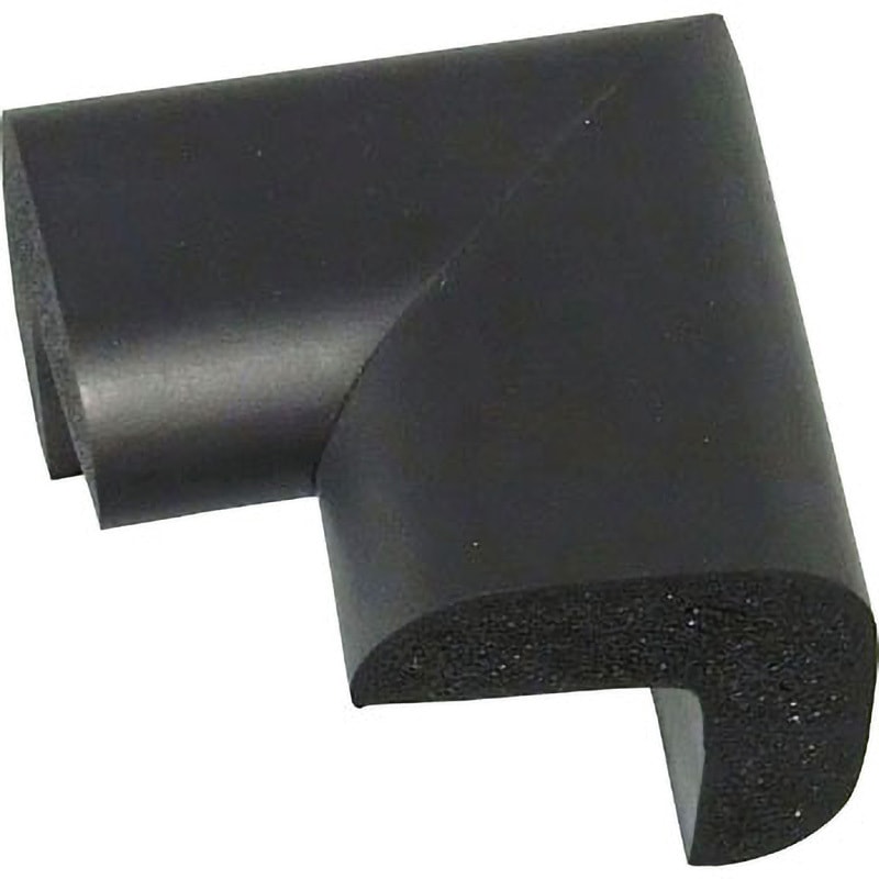 TAC-24 安心クッション(コーナー) TRUSCO ブラック色 横70mm縦70mm高さ