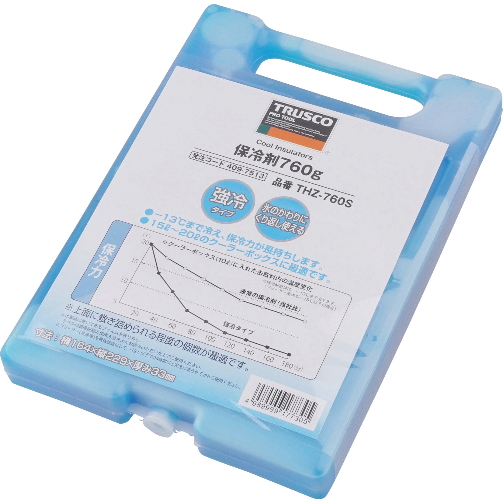 保冷剤 強冷タイプ TRUSCO 保冷剤・蓄熱剤 【通販モノタロウ】