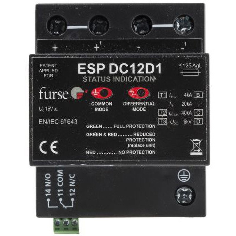 ESP DC12 D1 WJ Furse サージ防止装置 WJ Furse 1個 ESP DC12 D1