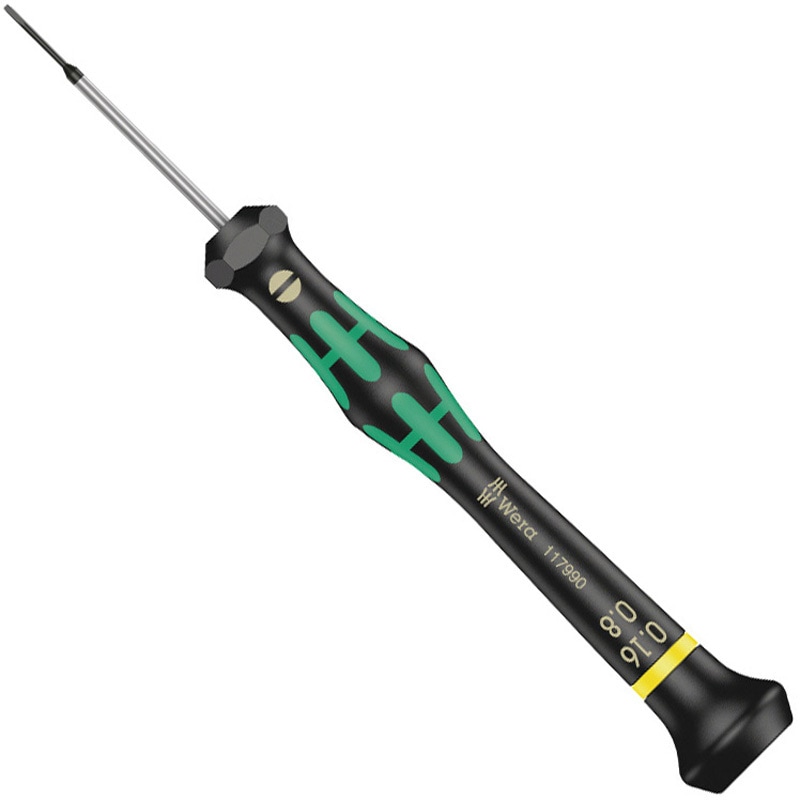 はる 117990 マイクロドライバー Wera 単品 樹脂 マイナス 軸長40mm先端
