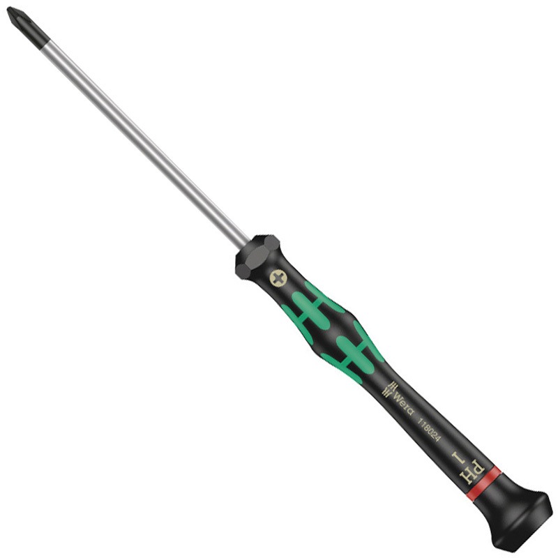 118024 マイクロドライバー Wera 単品 樹脂 プラス 軸長80mm先端サイズ