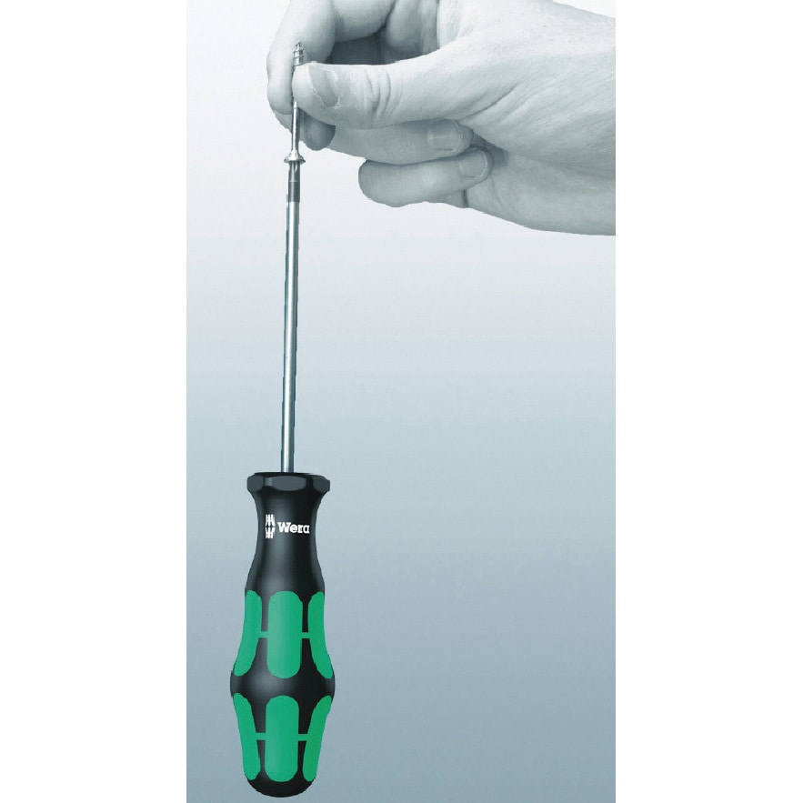 28053 トルクスドライバーHF Wera 単品 樹脂 軸長100mm先端